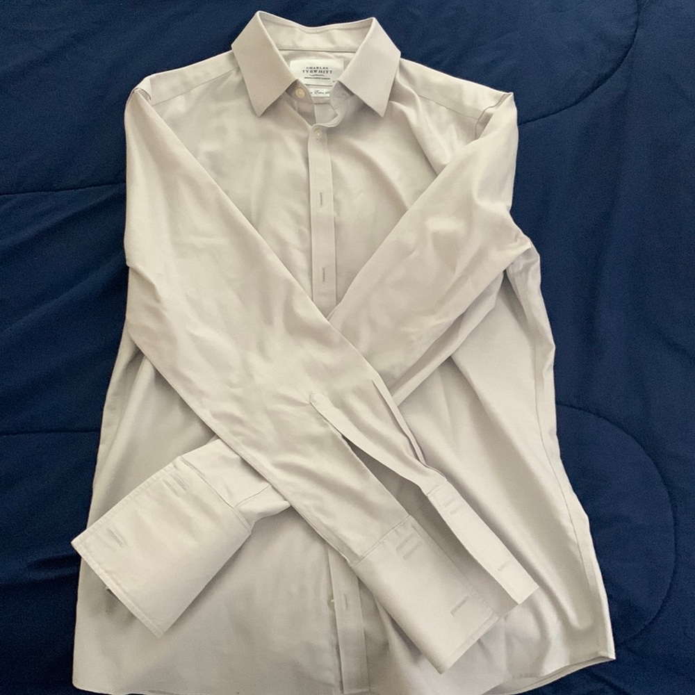 Gray Dress shirt, French cuff